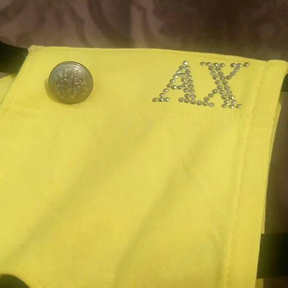 Armani Exchange- Yellow designer t-shirt - Picture 4 of 4